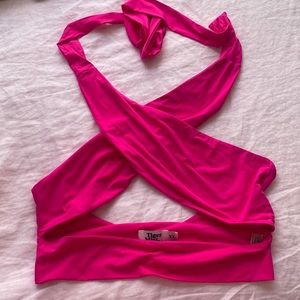 Criss Cross Cutout Halter Top